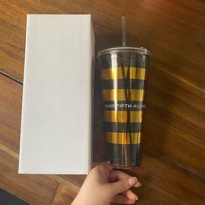 Saks Fifth Avenue Metallic Striped Tumbler